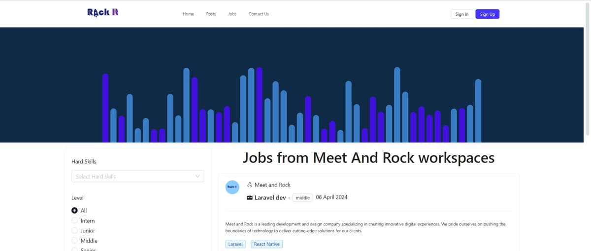 Jobs | Meet and Rock